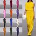 Women's clothing pants solid color one-shoulder pile collar jumpsuit hot selling hot dress pants_ecoleips.com