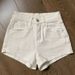 Petite Women's White High-waisted Slim-fit Denim Shorts Summer, Slimming And Versatile, Straight-leg Hot Pants For_ecoleips.com