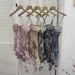 New Women's Smudged Mesh Spaghetti Strap Camisole With Breast Pads Irregular Ruffled Top Y2k Essential Streetwear Outfits 1139_ecoleips.com