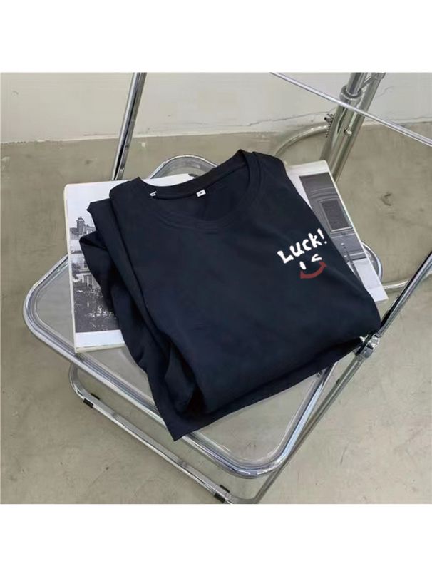 Large Size Short-sleeved Casual Dress For Women In Summer New Loose Mid-length Over-knee Slit T-shirt Skirt_ecoleips.com