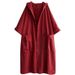 Women's Clothing New Style Literary Loose Large Size Over The Knee Long Large Pocket Windbreaker Jacket Women Hooded Commuting Leisure_ecoleips.com