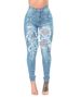 European And American Style Wish Ripped Jeans Skinny For Women Export Long Pants Factory Direct_ecoleips.com
