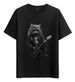 Women's T-Shirts Tshirt Muscle Freaks Rocker Cat Electric Guitar Style_ecoleips.com