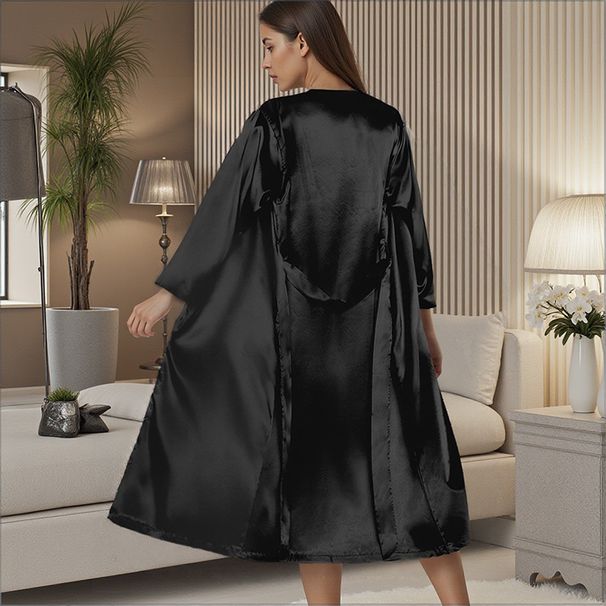 Aria Basics Cross-border European American Sexy Pajamas For Women, Spring And Summer Loose-fitting Camisole Dress, Bathrobe, Home_ecoleips.com