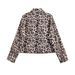 Women's Clothing Summer New Linen Blended Animal Print Jacket Shirt + Wide Leg Pants_ecoleips.com