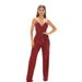 Women's Sequin Suspender Jumpsuit – Sleeveless Sparkly Romper For Party & Night Out (Black/Royal Blue/Red/Pink/Champagne/White, S-2XL)_ecoleips.com