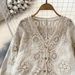 Breathable V-Neck Knit Cardigan – Lightweight Lace Cover-Up For Spring & Summer_ecoleips.com