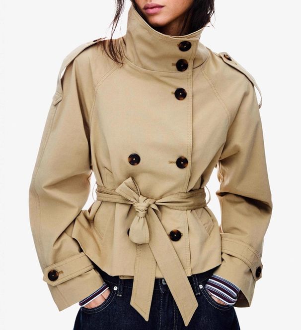 European And American Cross-Border Autumn Winter New Women's Fashion Elegant Commuter Stand Collar_ecoleips.com