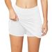 Women's Clothing Solid Color Two Piece Pocket High Waist Leggings Skirt Pants Large Size_ecoleips.com