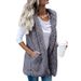 Women’s Oversized Hooded Vest – Lightweight Sleeveless Jacket With Pockets Solid Color Sleeveless Hooded Pocket Vest In Stock_ecoleips.com