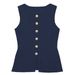 Women's Clothing Summer Solid Color Sleeveless Knit Cardigan For Women Slim Fit Elegant Commuter Sweater/Coat_ecoleips.com