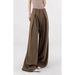 Aria Basics Brown Wide-Leg Suit For Women 2025 Spring And Autumn New High-Waisted Extra Wide Design Straight Loose Draped Casual_ecoleips.com