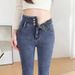 2025 Women's Slim-Fit Jeans, Thickened Fleece-Lined, New High-Waisted Slimming Skinny Pencil Pants For Spring And_ecoleips.com