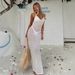 Women's Sexy Sheer Maxi Dress Fashion V Neck Slim Fit Backless Beach Vacation Summer Long Dress For Female_ecoleips.com