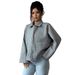 Women's Elegant High-Collar Zip-Up Long Sleeve Jacket - Polyester Woven Outerwear For Fall & Winter_ecoleips.com
