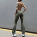 Women's High-Waisted Yoga Bodysuit – Sexy Backless Workout Jumpsuit With Built-In Bra – Tummy Control & Flared Leggings For Gym & Dance_ecoleips.com