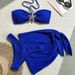 Aria Basics Cross-Border Foreign Trade Two-Piece Sexy Strapless Hot-Selling Three-Piece Bikini Swimsuit Women's Set European And_ecoleips.com