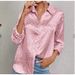Women's Long Sleeve Lapel Satin Jacquard Leopard Print Blouse – Elegant Casual Button Down Shirt For Spring Fall 2026_ecoleips.com