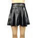 2025 Women's High Waist A-Line Pleated Sun Leather Skirt_ecoleips.com