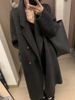 Audrey-Inspired Oversized Tweed Coat – Double-Breasted Mid-Length Coat With 3D Textured Fabric (S-XXL, Relaxed Fit, 5 Elegant Colors)_ecoleips.com