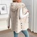 Double-Sided Fleece Hooded Cardigan Vest For Women – Solid Color Casual Zip-Free Open Front Coat – Cozy Winter & Fall Layering Piece – S-XXL_ecoleips.com