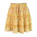 Aria Basics Aria Basics 2023 Summer European And American Women's Fashion High-Waisted Ruffled Floral A-Line Short Skirt For Women_ecoleips.com