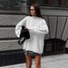 Essential Crewneck Knit Sweater – Ultra-Soft Long Sleeve Pullover In Classic White & Black – Versatile Layering Staple For Fall & Winter_ecoleips.com