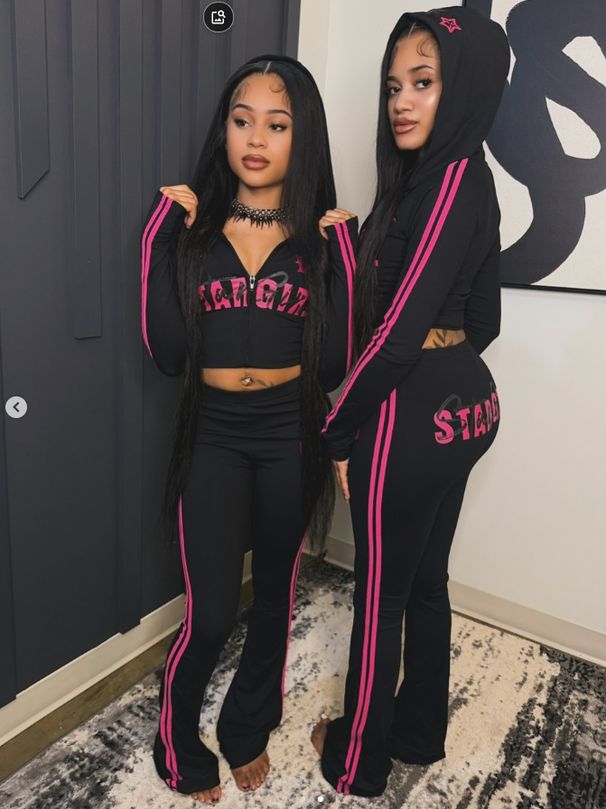 Women's Clothing Sexy Long Sleeve Pants Set European And American Retro Slim Waist Letter Print For Women Long Sleeve For Formal & Casual_ecoleips.com