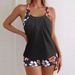Women's Clothing Split Swimsuit Women's Slim Printed Boxer Pants_ecoleips.com