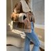 Vintage Barn Style Motorcycle Jacket For Women – Thickened Fur Lapel Windproof Coat For Riding & Casual (Beige/Black/Brown, S/M/L)_ecoleips.com