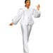 Women's Clothing solid color puff sleeve top wide leg trousers two piece suit women's fashion suit_ecoleips.com