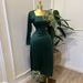 Women's Clothing Spring Temperament Elegant Square Collar Three Dimensional Flower Decoration High Waist Slim Hip Dress_ecoleips.com