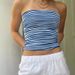 Women's Clothing Spring And Summer New Products Women's Fashion Striped Off Shoulder Tube Top Vest Top_ecoleips.com