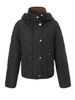 Women’s Quilted Puffer Jacket – Detachable Hood, Lightweight Polyester Fill, Short-Length Winter Coat (S-XL), (Black/Beige/Army Green)_ecoleips.com
