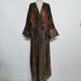 Muslim Dress Women Women's Chiffon Printed Fashion Robe Versatile Ethnic Style Outerwear Polyester Muslim Dress_ecoleips.com