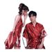 Voya 2020 New Women's Pajamas Spring And Autumn Silk-like Printed Pajama Set Crane Sexy Morning Robe_ecoleips.com