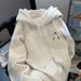Men's Heavyweight Long Sleeved Fleece Lined Thickened Top American Style Autumn Winter Loose Fit Outerwear_ecoleips.com