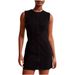 Women's Clothing Round Neck Sleeveless Hip Denim Dress Fashionable High Waist Summer New Mid Length Women_ecoleips.com