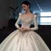 Women's Clothing Satin Wedding Dress Bride Heavy Luxury Retro Long Sleeve High End Main Yarn On The Run Princess Petite_ecoleips.com
