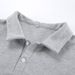 Autumn And Winter New Gray Polo Shirt Pullover Sweater Loose Casual European And American Women's Clothing_ecoleips.com