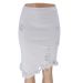 Medium Skirt Women's Summer New Internet Celebrity Hip-wrapped Fringed Denim Skirt_ecoleips.com