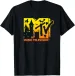 Women's T-Shirts Mademark X MTV - Music Television Halloween Theme Logo Design T-Shirt_ecoleips.com