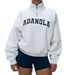 In Stock Correct Version Nanyou High-End Kendall Jenner Same Style Zipper Half-High Collar Sweatshirt 3D Letter_ecoleips.com