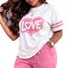 Women's Spring/Summer Short-Sleeved Two Piece Set Fashion Trendy Casual Spot Goods_ecoleips.com