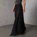 Versatile Black Lace Sheer Sexy Ankle-length Skirt For Summer, Fashionable Mid-waist Commuter Skirt, New Women's Style_ecoleips.com