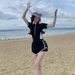 Women's Conservative One Piece Swimsuit 2025 Style Covers Tummy Slimming Student Style for Small Chests Spring Hot Summer_ecoleips.com