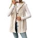 Aria Basics European American Cross-border Best-selling Solid Color Double-sided Plush Hooded Button-up Cardigan Casual Women's_ecoleips.com