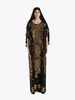 Verve New Style Clothing Rayon Plus Size Women's Two-in-One Gold Foil Elegant Long Dress Set Classic Comfortable Robe_ecoleips.com