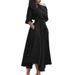 Voya Recommend! Elegant French Commuter Solid Color Shoulder Strap Waist Dress For Women, Available In Multiple Colors_ecoleips.com