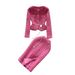 Women's Winter Wool Cardigan Coat – Elegant Longline Open Front With Side Slits (Rose Red, S/M/L/XL)_ecoleips.com